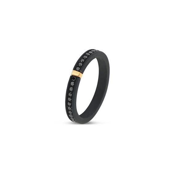 Anillo Mano-J. Hombre BLK EDITION in Titanio Diamante Black 0.53 Ct TNAR2001_12 - TNAR2001_21